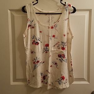 Maurices Floral Fashion Tank Size M